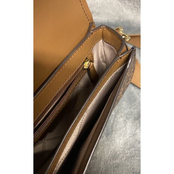 Michael Kors Mila Medium Empire Signature Logo Messenger Bag - Picture 11 of 16